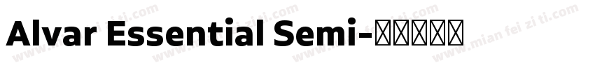 Alvar Essential Semi字体转换
